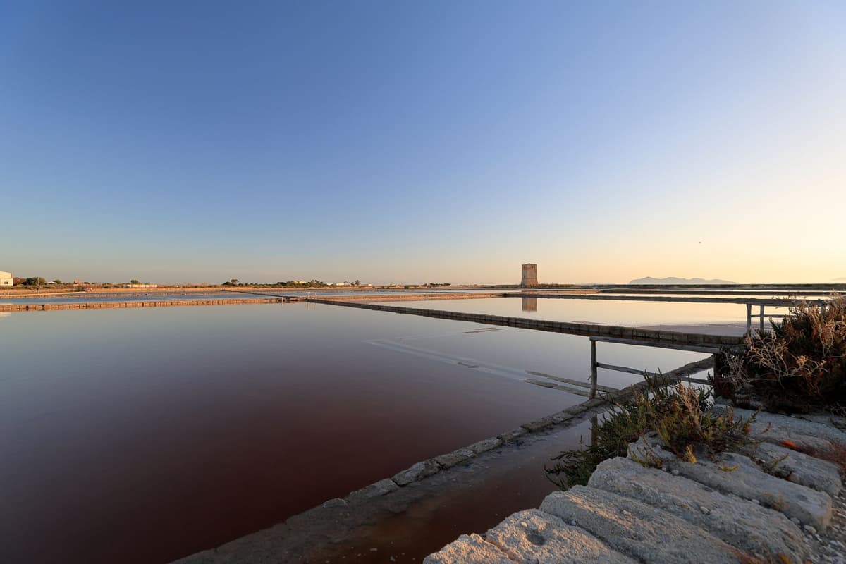 La ville de Trapani, dans l ouest de la Sicile