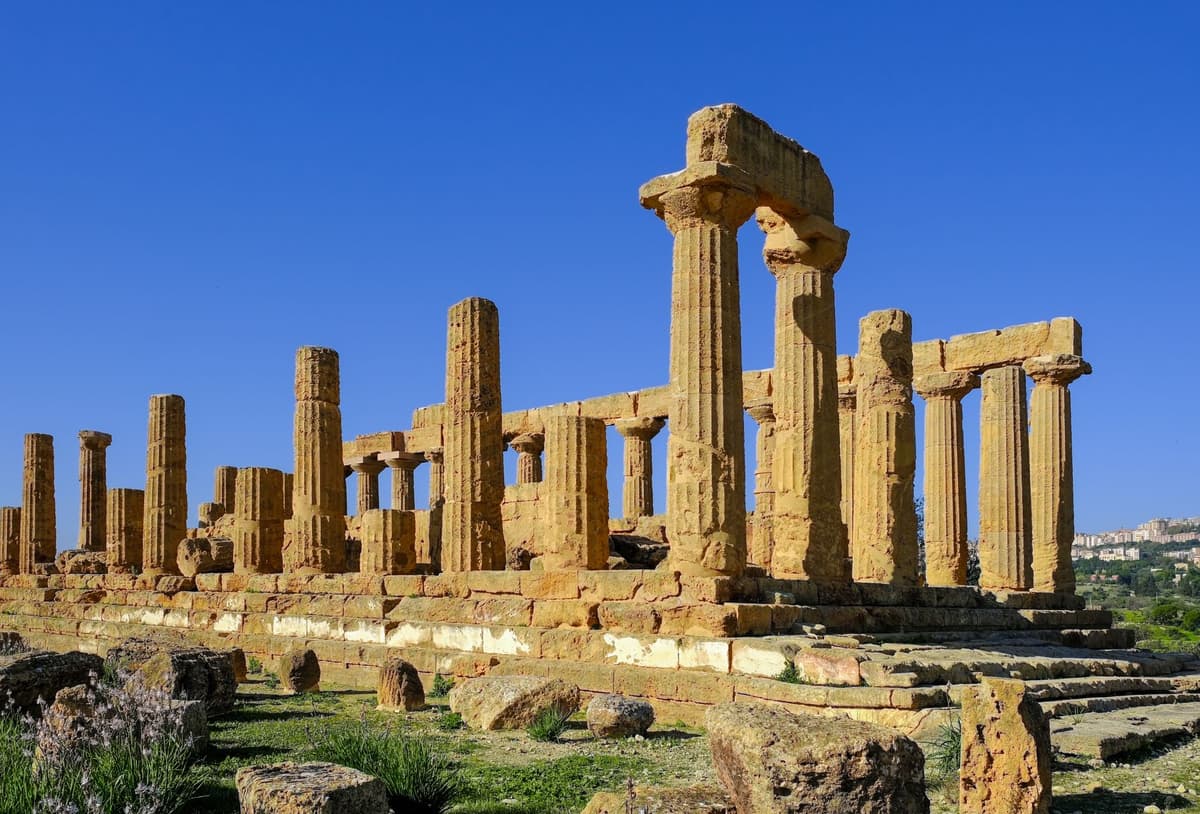 Temple antique d'Agrigente en Sicile