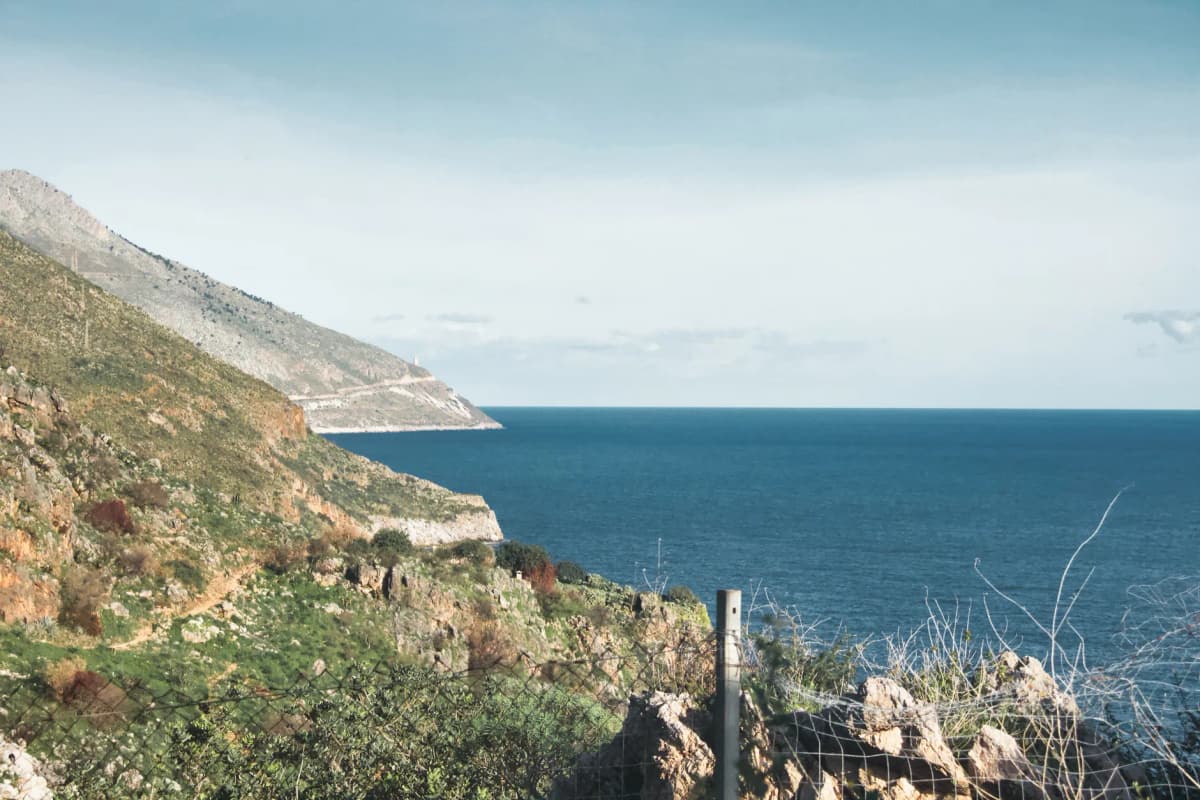 Capture of the stunning coastline and cliffs at Riserva dello Zingaro, Sicily, Italy.
