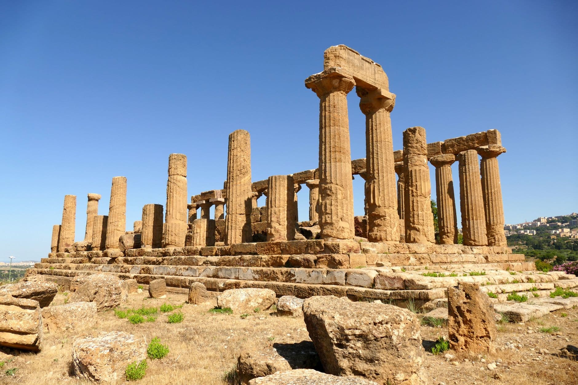 Le temple de la Concorde dans la Vallée des Temples d'Agrigente